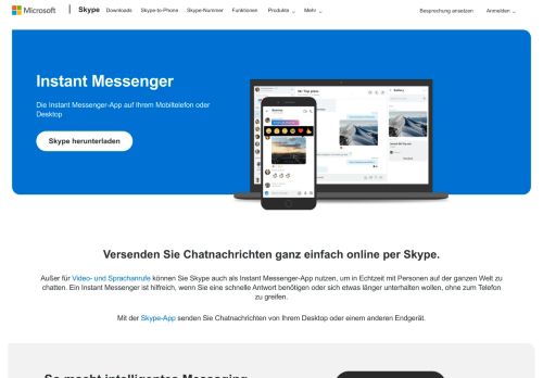 
                            2. Chatnachrichten | Instant Messenger | Online-Chat | Skype