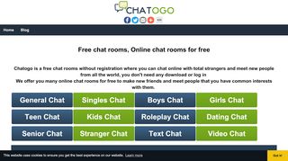 
                            9. Chatogo - Free online chat rooms without registration