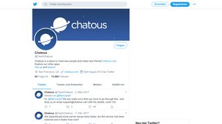 
                            8. Chatous (@TeamChatous) | Twitter