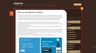 
                            5. chatraw | chatraw, chat raw, chatroulette, chat rulet, webcam chat, chat ...