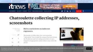 
                            12. Chatroulette collecting IP addresses, screenshots - Oddware - Security ...