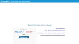 
                            9. Chatroulette Deutsch | Webcam Chat ohne Registrierung oder ...