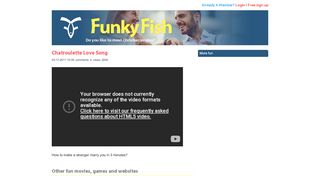 
                            10. Chatroulette Love Song - Funky Fish