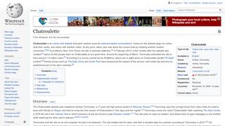 
                            2. Chatroulette – Wikipedia