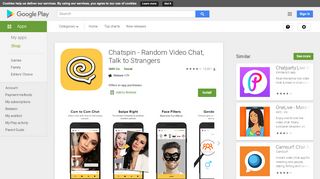 
                            4. Chatspin - Random Video Chat, Talk to Strangers - Apps on Google Play