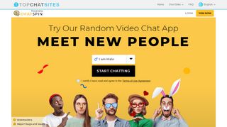 
                            2. Chatspin Random Video Chat - TopChatSites - Chatroulette Sites