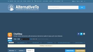 
                            9. chatstep Reviews - AlternativeTo.net