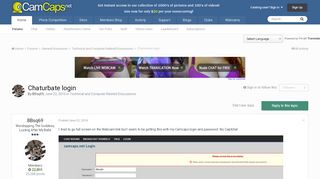 
                            7. Chaturbate login - Technical and Computer Related Discussions ...
