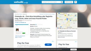 
                            11. Chatwahn.de - Erfahrungen und Bewertungen - Webwiki