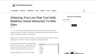 
                            5. Chatwing: Free Live Chat Tool Adds Realtime, Social Interaction To ...