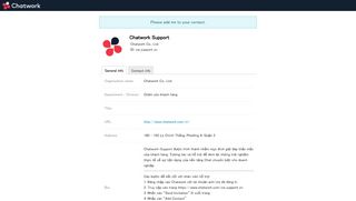 
                            5. Chatwork Support(Profile) | Chatwork