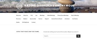 
                            11. Chatzy Information - Eating Disorders Anonymous