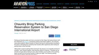 
                            12. Chauntry Bring Parking Reservation System to San Diego ...