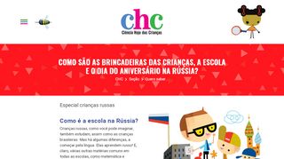 
                            9. CHC | Como são as brincadeiras das crianças, a escola e o dia do ...