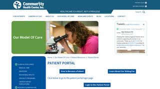 
                            12. CHC1 > Our Model Of Care > Patient Resources > Patient Portal