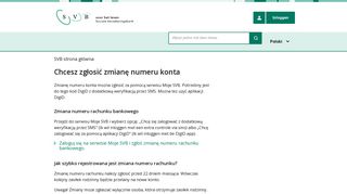 
                            10. Chcesz zgłosić zmianę numeru konta | SVB