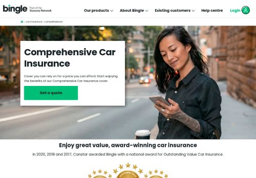 
                            8. Cheap Comprehensive Car Insurance Cover - Bingle