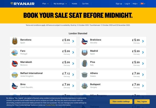 
                            6. Cheap deals - Ryanair