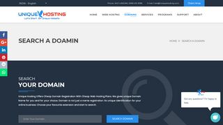 
                            13. Cheap domain registration, cheap web hosting - Unique Hosting