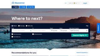 
                            10. Cheap Flight Tickets Booking, Flight Offers Comparison @Skyscanner