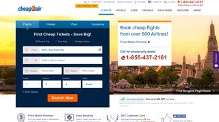 
                            4. Cheap Flights, Discount Airfare Tickets | CheapOair