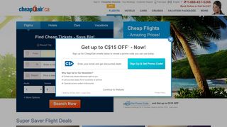 
                            7. Cheap Flights, Discount Airfares & Flight Deals - CheapOair