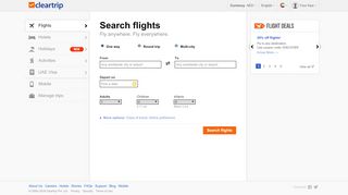 
                            7. Cheap flights, Flight booking, Cheap Flight tickets @Cleartrip