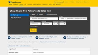 
                            11. Cheap Flights from Ashburton to Dallas (ASG to DFW) | Expedia.co.nz