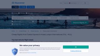 
                            13. Cheap Flights from Toledo Express to Kuala Lumpur ... - Skyscanner