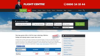 
                            5. Cheap Flights | Lowest Airfare Guarantee | Flight Centre NZ
