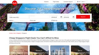 
                            3. Cheap Flights to Singapore, Asia | AirAsia