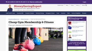 
                            10. Cheap gym memberships & free passes - MoneySavingExpert