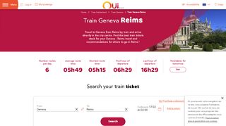 
                            12. Cheap train Genève - Reims - OUI.sncf