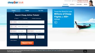 
                            5. CheapOair.co.uk: Book Cheap Flight Tickets for Major Airlines