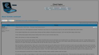 
                            3. Cheat Engine :: View topic - About Sicheats continued