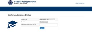 
                            2. Check Admission Status - Portal