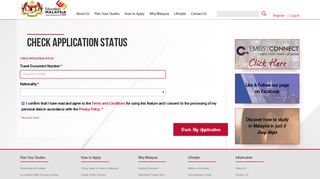 
                            4. Check Application Status - Education Malaysia