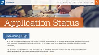 
                            9. Check Application Status - UF Admissions - University of Florida