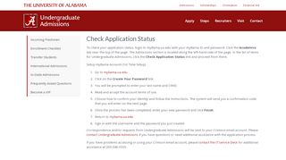 
                            4. Check Application Status | Undergraduate Admissions | The University ...