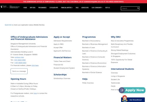 
                            3. Check Application Status - Undergraduate ... - SMU Admissions