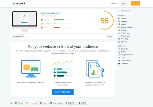 
                            13. Check app.meltwater.com's SEO - WooRank