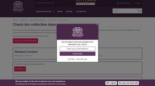 
                            7. Check bin collection days | Aberdeen City Council