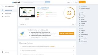 
                            10. Check care.mobinnet.ir's SEO - WooRank