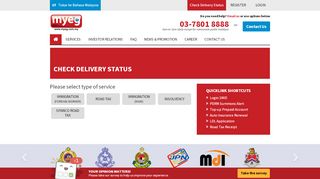 
                            4. Check Delivery Status - MyEG
