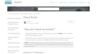 
                            5. Check Email – Vistaprint Digital Support