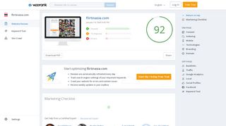 
                            8. Check flirtinasia.com's SEO - WooRank