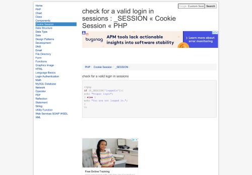 
                            12. check for a valid login in sessions : _SESSION « Cookie ...