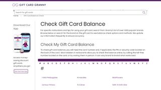 
                            9. Check Gift Card Balance | GiftCardGranny