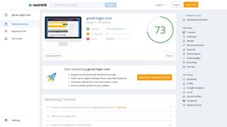 
                            2. Check gmail-login.com's SEO - Woorank
