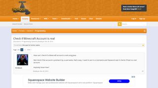 
                            11. Check if Minecraft Account is real | SpigotMC - High Performance ...